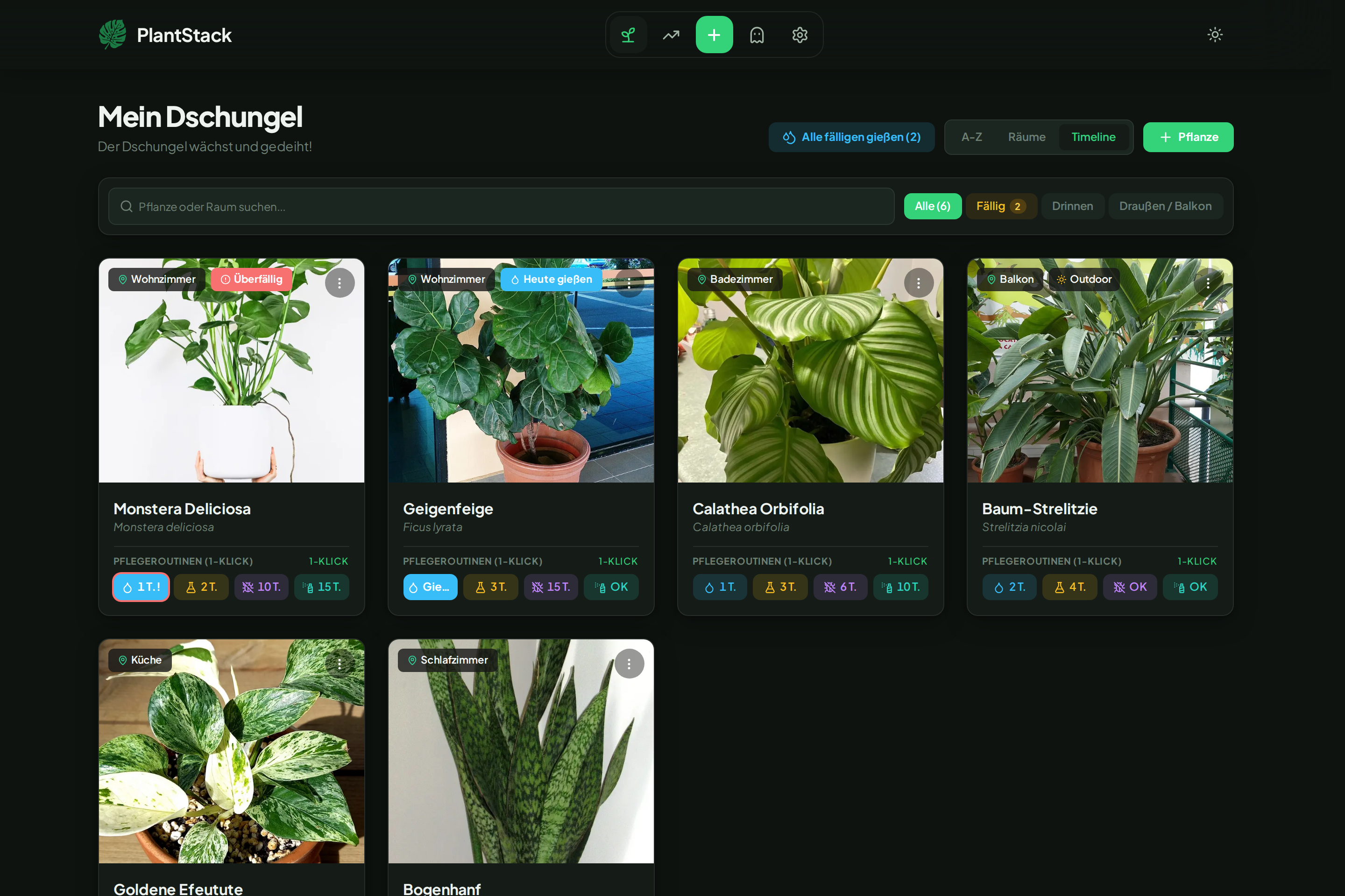 PlantStack Dashboard Preview